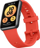 Huawei Watch Fit New - Smartwatch dames - 14 dagen batterijduur - Pomelo Red