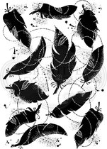 Stempel - Creative Expressions - Clear stamp set - Feather background