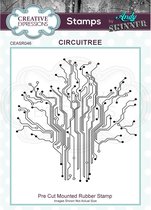 Creative Expressions Cling stamp - Stroomcircuit - 5 x 5cm