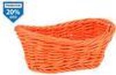 Mand PP ovaal oranje 24x14,5x8.5cm
