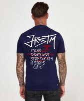 JORCUSTOM JRCSTM Slim Fit T-Shirt - Navy - Volwassenen - Maat M