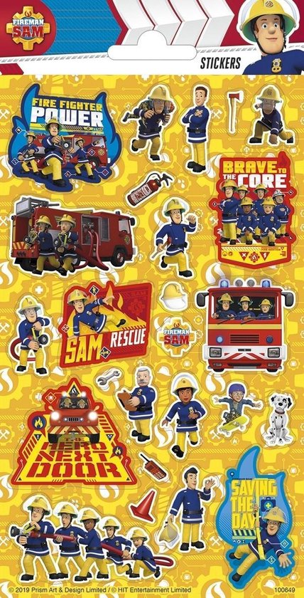 Stickervel Twinkle - Sam le pompier