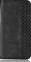 OnePlus 9 Hoesje - Mobigear - Sensation Serie - Kunstlederen Bookcase - Zwart - Hoesje Geschikt Voor OnePlus 9