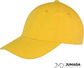 Jumada's Baseball Cap - Baseball Pet - Met 6 Panelen - Katoen - Geel