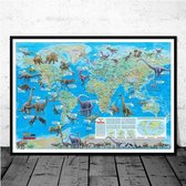 Dinosaurussen Evolutie Stamboom Print Poster Wall Art Kunst Canvas Printing Op Papier Living Decoratie 80x120cm Multi-color