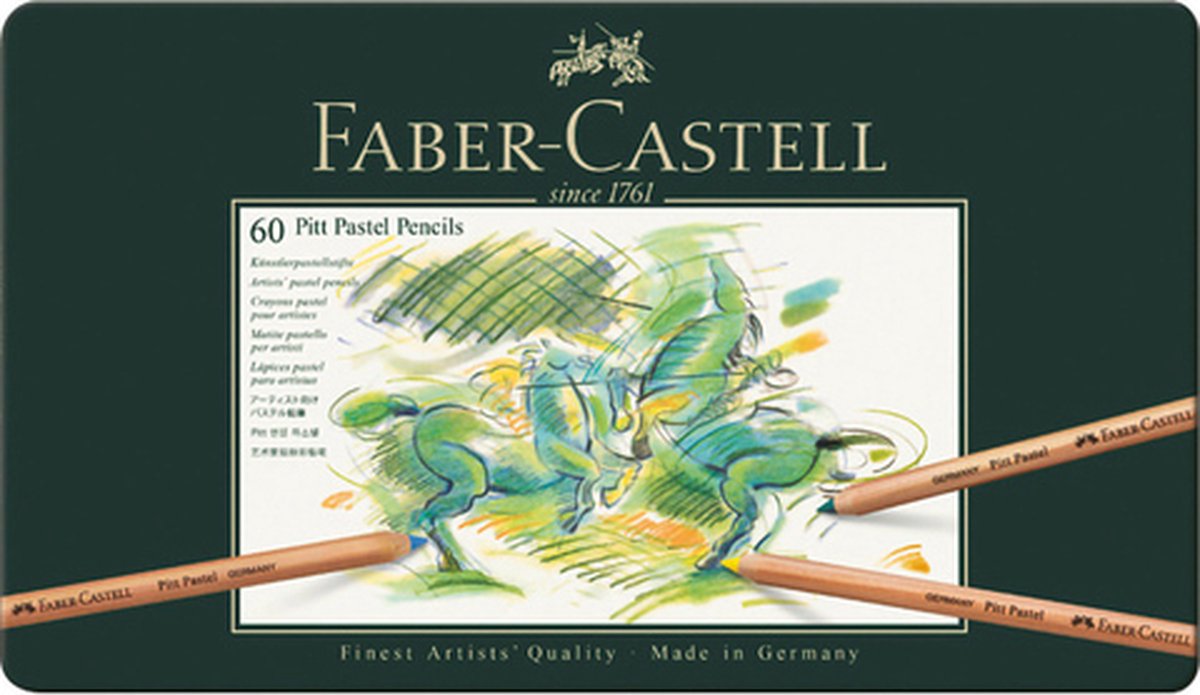 Crayon pastel Faber-Castell Pitt étui à crayons en métal a 60 pièces | bol