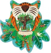 legpuzzel Tijger junior 56 cm karton groen 59 stukjes