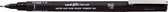 Fineliner - Chisel - Beitelpunt - 1.0 - 1,0mm - Zwart - Uni Pin