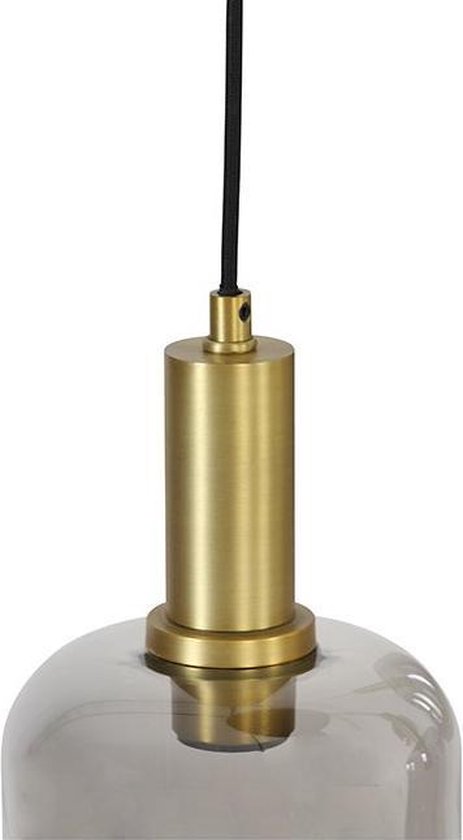 Lekar Suspension 16x26 cm bronze antique + verre fumé - Moderne - Light & Living - Garantie 2 ans
