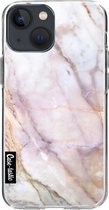 Casetastic Apple iPhone 13 mini Hoesje - Softcover Hoesje met Design - Pink Marble Print