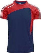 Masita | Sportshirt Forza - Licht Elastisch Polyester - Ademend Vochtregulerend - NAVY BLUE/RED - XL