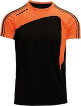 Masita | Sportshirt Forza - Licht Elastisch Polyester - Ademend Vochtregulerend - BLACK/ORANGE - XL