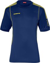 Masita | Sport T-shirt Dames & Heren Korte Mouw - Voetbalshirts Kinderen - Teamline Barça - NAVY/YELLOW - 116