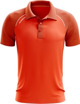 Masita | Polo Shirt Heren - Sportpolo - Korte Mouw - Padel Tennis Polo - Comfortabele & Stijlvol - Teamlijn Supreme - ORANGE - XL