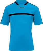 Masita | Sportshirt Dames & Heren Korte Mouw - Brasil - Sneldrogende Climatech - SKY BLUE/BLACK - 140