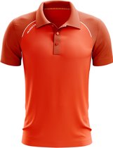 Masita | Polo Shirt Heren - Sportpolo - Korte Mouw - Padel Tennis Polo - Comfortabele & Stijlvol - Teamlijn Supreme - ORANGE - L