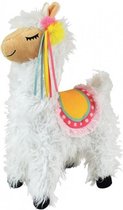 knuffel Lola Lama junior 30 cm wit