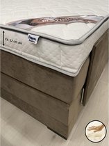 Topper Platinum 80x190 - 12 cm d'épaisseur - Housse Bamboo - Mousse Mémoire Nasa - Surmatelas