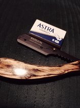 Open Scheermes Razilo (Shavette) met gratis Astra double edge blades scheermesjes