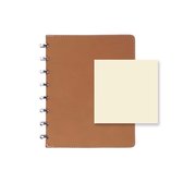 Atoma PUR notebook formaat A5 effen naturel leder 144 bladzijden