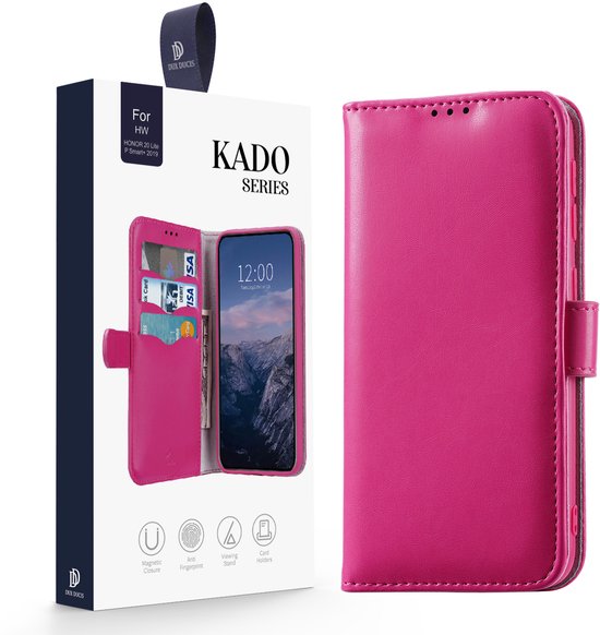 Coque Honor 20 Lite - Etui Portefeuille Cadeau Dux Ducis - Rose