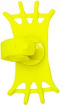 Support de téléphone rotatif universel pour vélo - 4 à 6,5 pouces - jaune