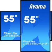 iiyama LH5552UHS-B1 beeldkrant Digitale signage flatscreen 138,7 cm (54.6") VA 4K Ultra HD Zwart Type processor Android 8.0