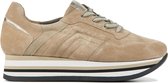 Softwaves Vrouwen Suède    Lage sneakers / Damesschoenen  7.78.30 - Beige - Maat 38.5