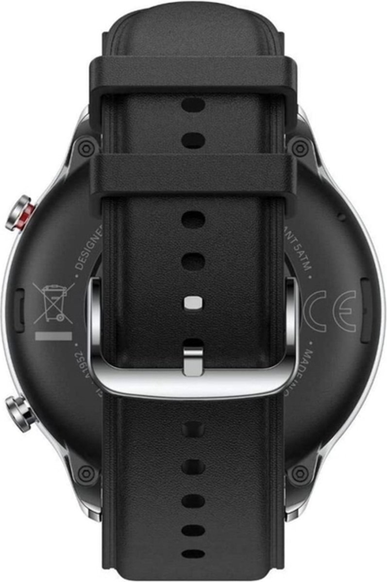 Amazfit Smartwatch GTR 2 Classic - steel - leather straps- obsedian black |  bol.com
