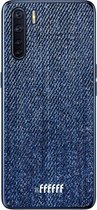 6F hoesje - geschikt voor OPPO A91 -  Transparant TPU Case - Denim #ffffff