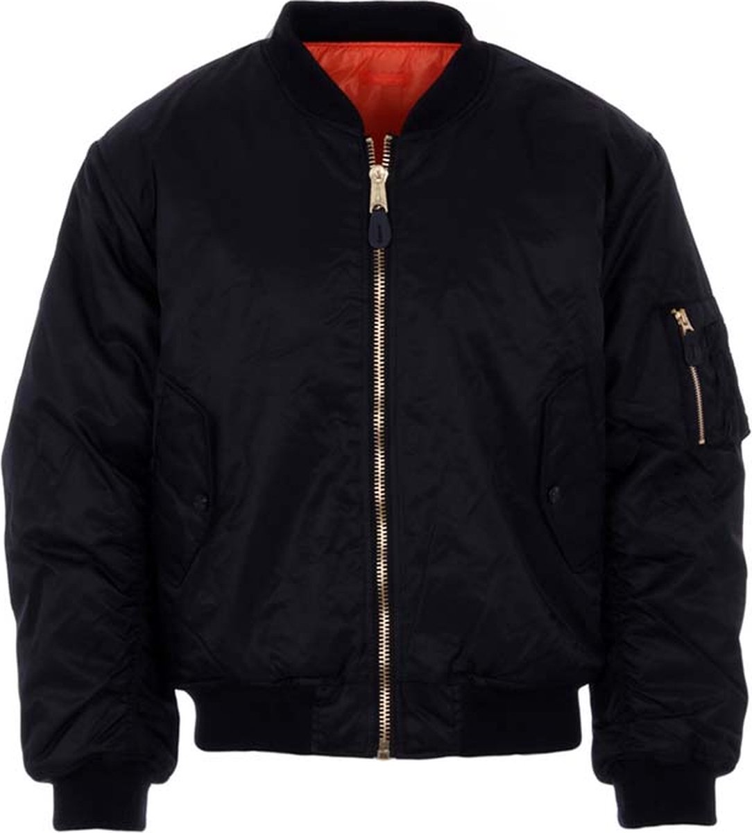 Fostex kinder MA-1 bomber jack Zwart