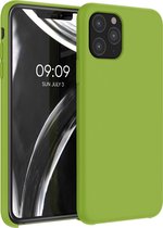 kwmobile telefoonhoesje voor Apple iPhone 11 Pro - Hoesje met siliconen coating - Smartphone case in groene peper