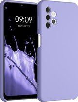 kwmobile telefoonhoesje voor Samsung Galaxy A32 5G - Hoesje met siliconen coating - Smartphone case in lavendel