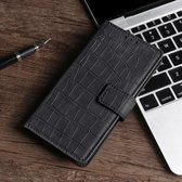 Voor OPPO A54 4G Huid Voel Krokodil Textuur Magnetische Sluiting Horizontale Flip PU Lederen Case met Houder & Kaartsleuven & Portemonnee (Zwart)