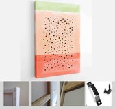 Set of Abstract Hand Painted Illustrations for Postcard, Social Media Banner, Brochure Cover Design or Wall Decoration Background - Modern Art Canvas - Vertical - 1883858431 - 80*6
