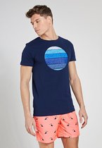 Shiwi Tee men sunset shades - donker blauw - L