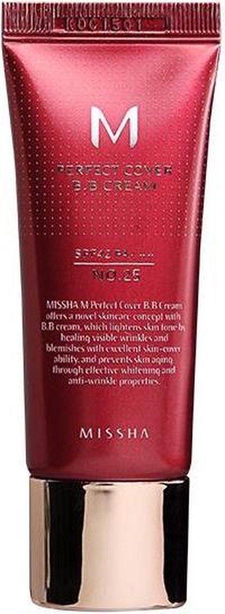 Missha M Perfect Cover BB Cream SPF42 PA+++ #25 Warm Beige 20ml