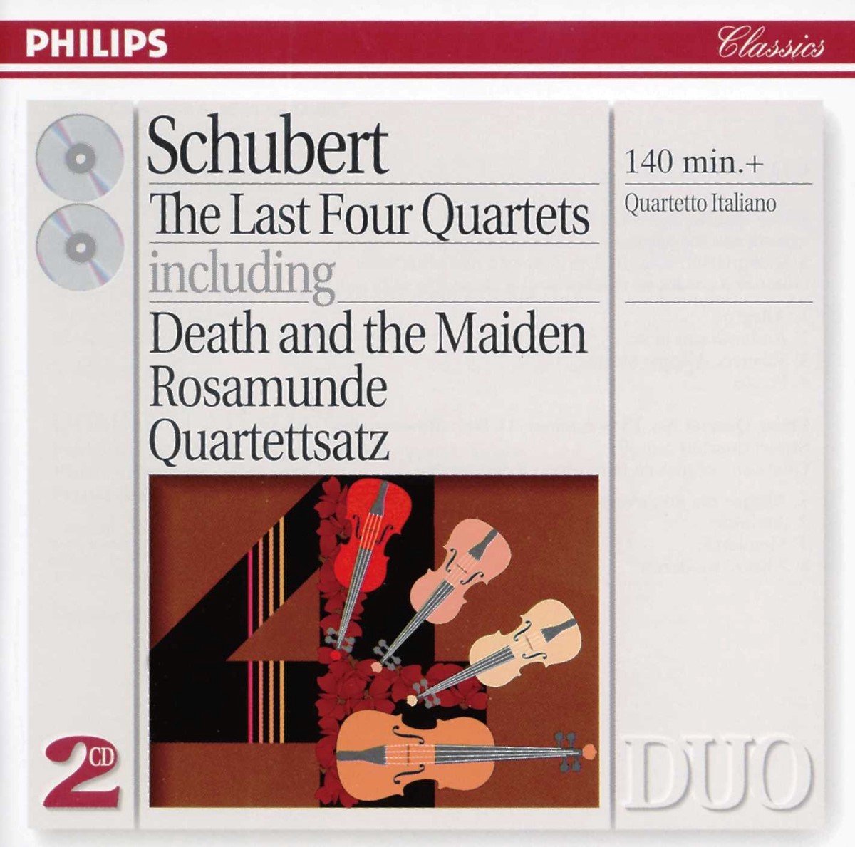 Quartetto Italiano - Schubert: The Last Four Quartets (2 CD) (Complete)