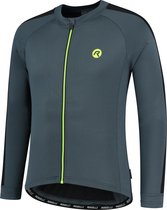 Rogelli Explore Wielershirt - Fietsshirt Lange Mouwen - Grijs/Zwart/Fluor - Maat 2XL