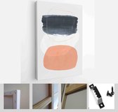 Set of creative minimalist hand painted illustrations for wall decoration, postcard or brochure cover design - Modern Art Canvas - Vertical - 1564896343 - 40-30 Vertical