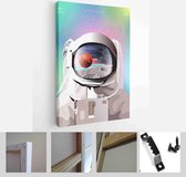 Vector illustration of space, cosmonaut and galaxy for poster, banner or background - Modern Art Canvas - Vertical - 1464911366 - 80*60 Vertical