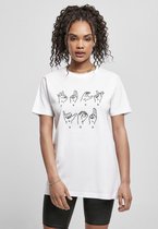 Urban Classics Dames Tshirt -L- FU Sign Language Wit