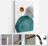 Set of 3 creative minimalist hand painted illustrations for wall decoration, postcard or brochure design - Modern Art Canvas - Vertical - 1820687585 - 50*40 Vertical