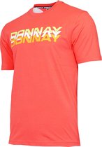 Donnay Heren - T-Shirt Daks - Sportshirt - maat XXL - Peach Coral (235)