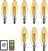 E14 LED lamp - 8-pack - 3 staps dimbaar - E14 kaarslamp - 4W - 2500K warm wit