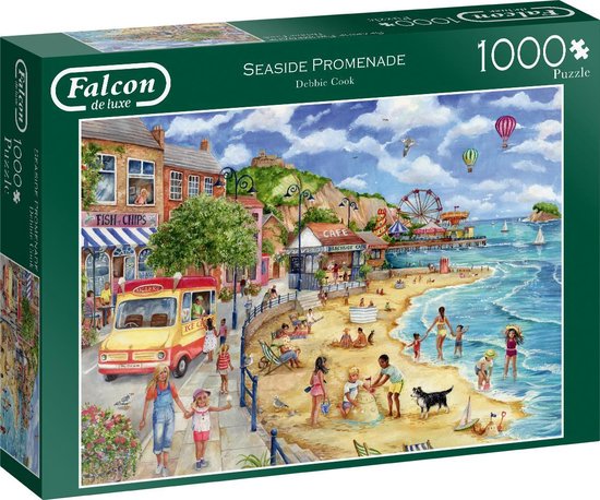 Falcon puzzel Seaside Promenade - Legpuzzel - 1000 stukjes | bol.com