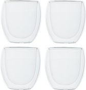 Set de 6 verres à café/verres à cappuccino à double paroi 300 ml - Verres à café à double paroi