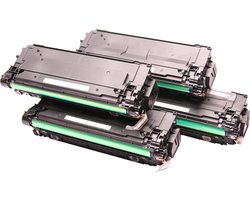Set 4x ABC huismerk toner XL geschikt voor HP Laserjet Enterprise M550 Series M552 M552dn M553 M553dn M553n Laserjet Enterprise MFP M570 Series M577 M577c M577dn M577f HP 508X CF360X CF361X CF362X CF363X