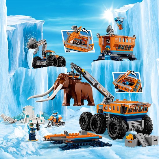 LEGO City Arctic Mobiele Onderzoeksbasis op de Noordpool - 60195 | bol.com