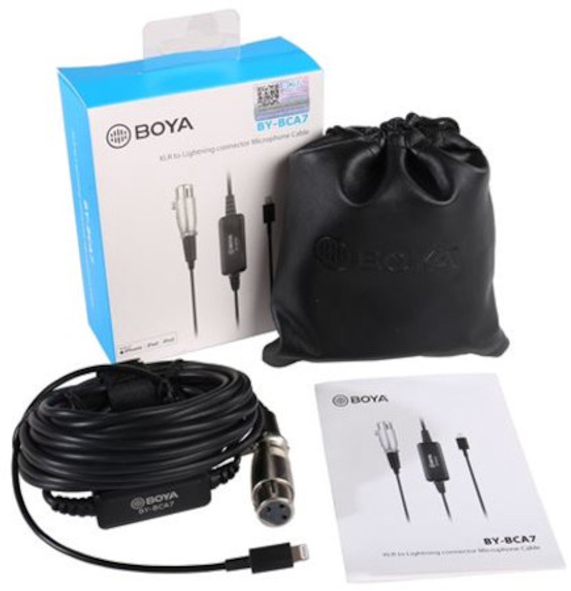 Boya Audio-adapter By-bca7 Xlr/lightning 600 Cm Zwart